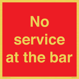 No service at the bar